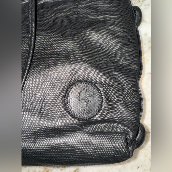 Carlos Falchi Black Drawstring Crossbody - Picture 5 of 16